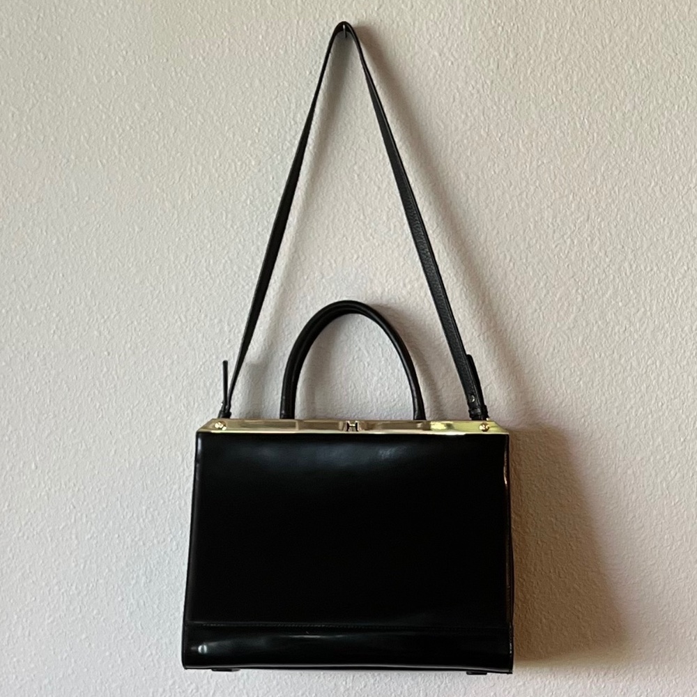 Halston Heritage Large Satchel Bag, Black